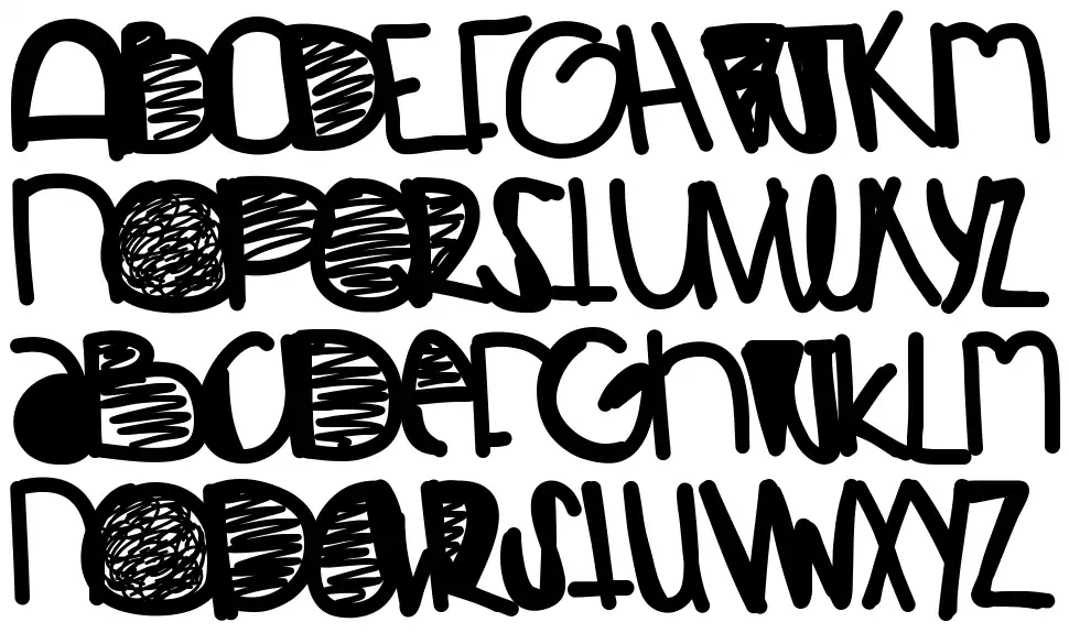 Restless font specimens