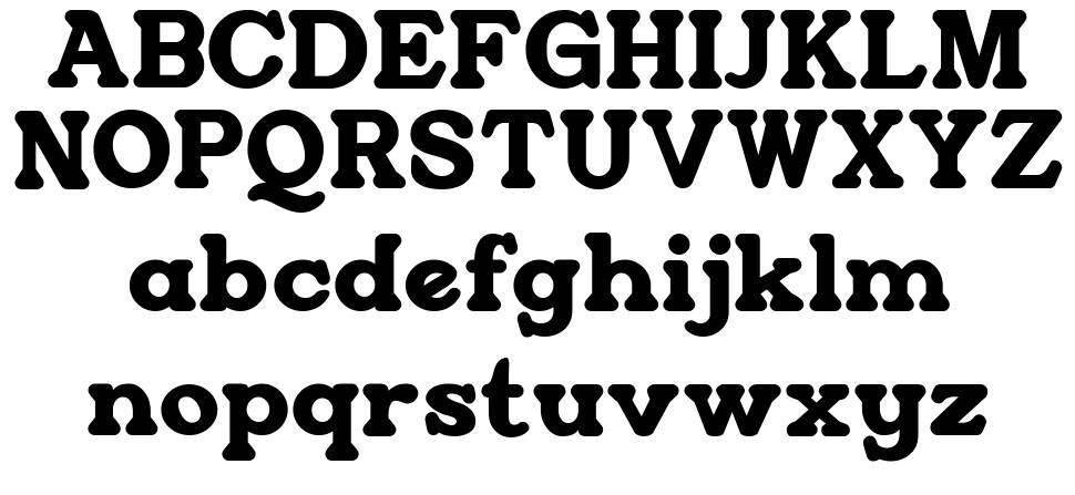 Restrick font specimens