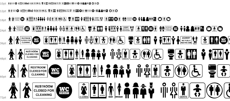 Restroom font Şelale