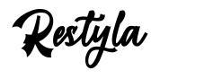 Restyla шрифт