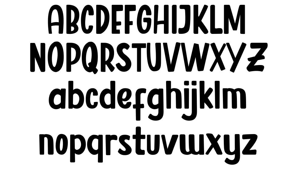 Resultan font specimens