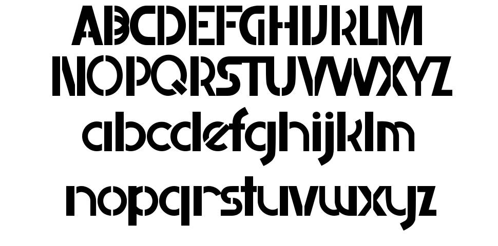 Retailistic font specimens