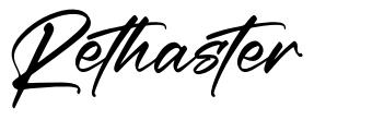 Rethaster font