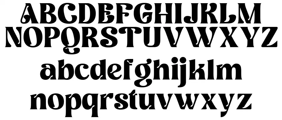 Retro Boldy font specimens