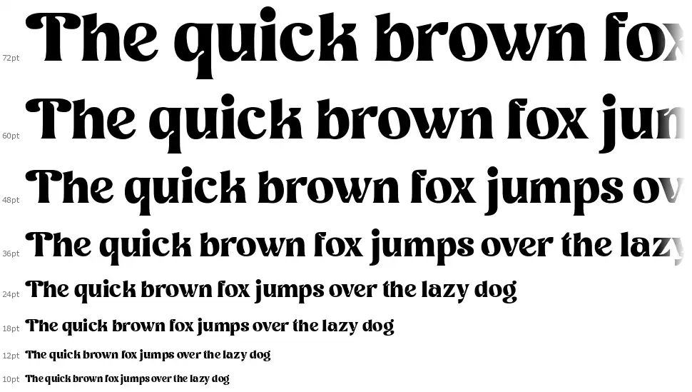 Retro Boldyfont waterfall