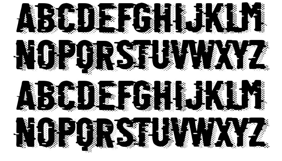 Retro Computer font specimens