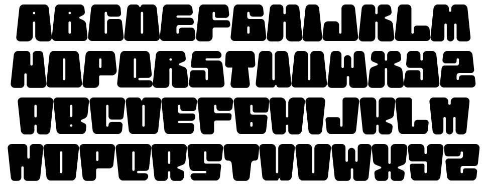 Retro Disco font specimens