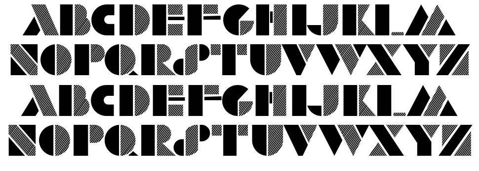 Retro Graphics font specimens