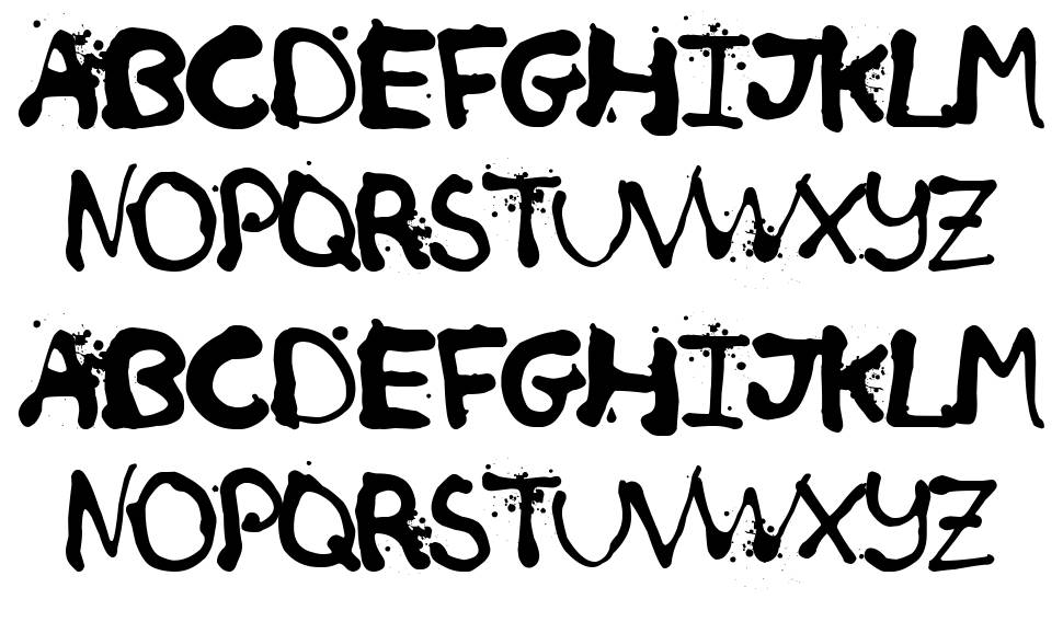 Retro Killer font specimens