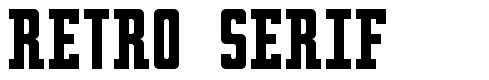 Retro serif шрифт