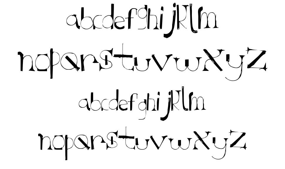 Retro Tastic písmo Exempláře