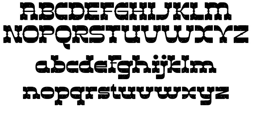 Retrocash font specimens