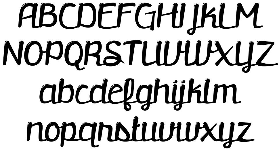 Retrofitted font Örnekler