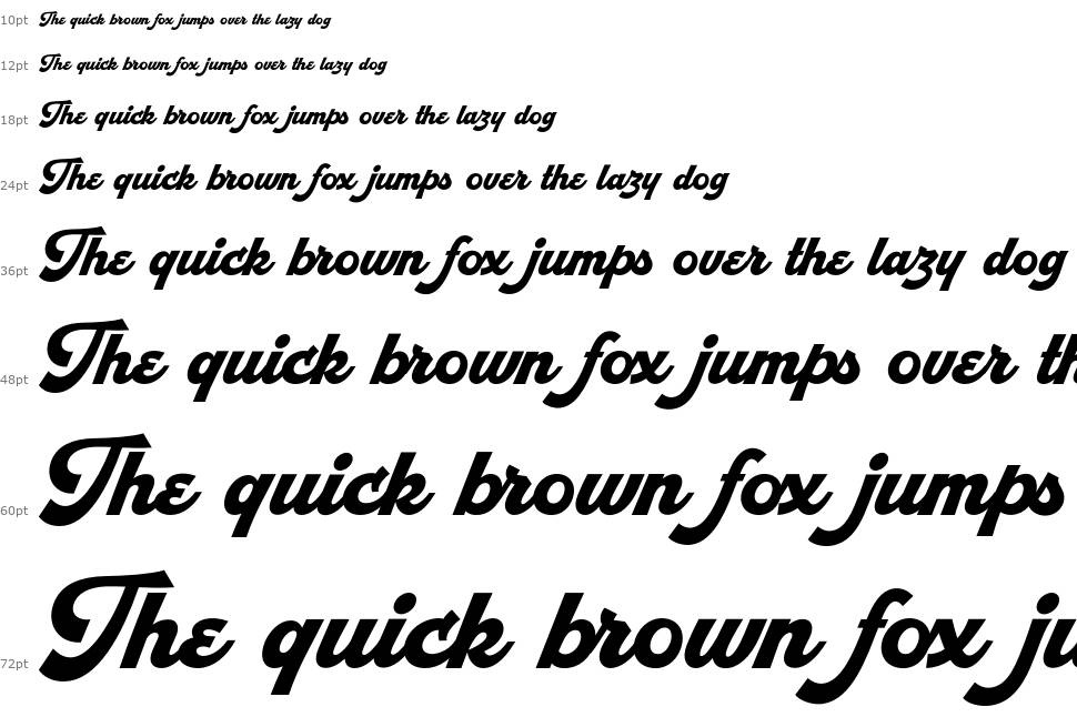 Retrofunk Script font Waterfall