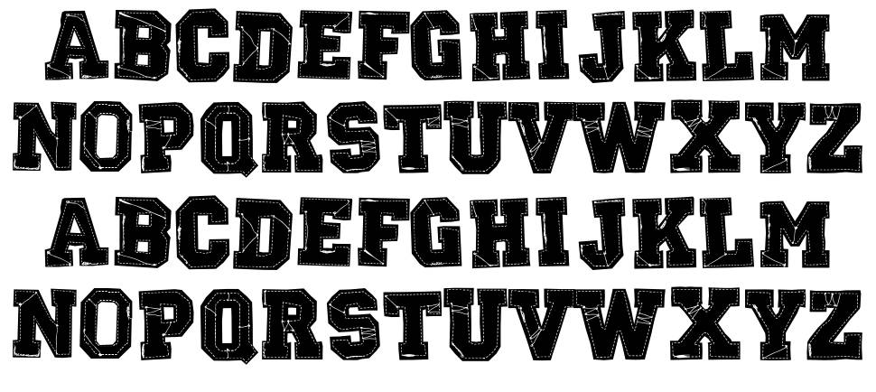 Retrohand font specimens