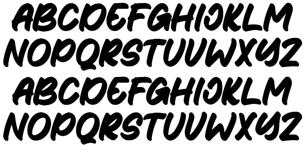 Retrophile font specimens
