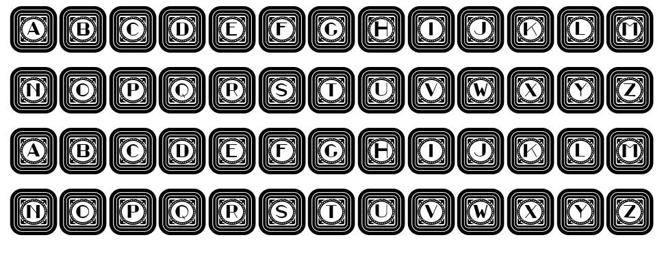 Retrospective Capitals 字形 标本