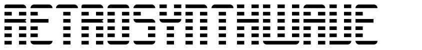 Retrosynthwave шрифт