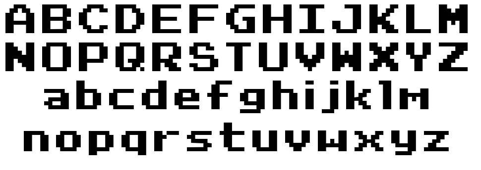 RetroVille NC font Örnekler