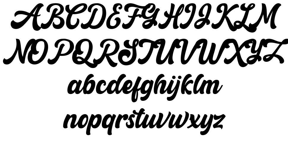 Retrow Mentho font Örnekler