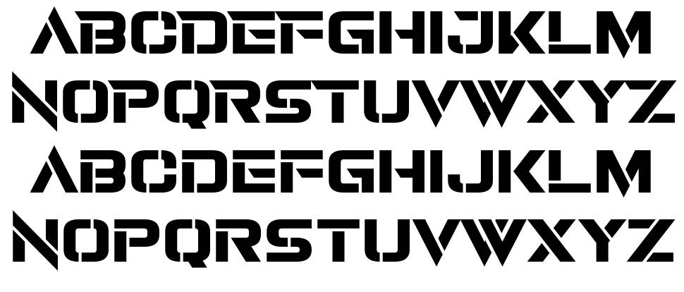 Revamped 字形 标本