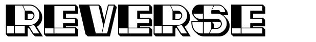 Reverse шрифт