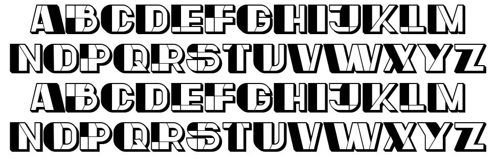 Reverse font specimens