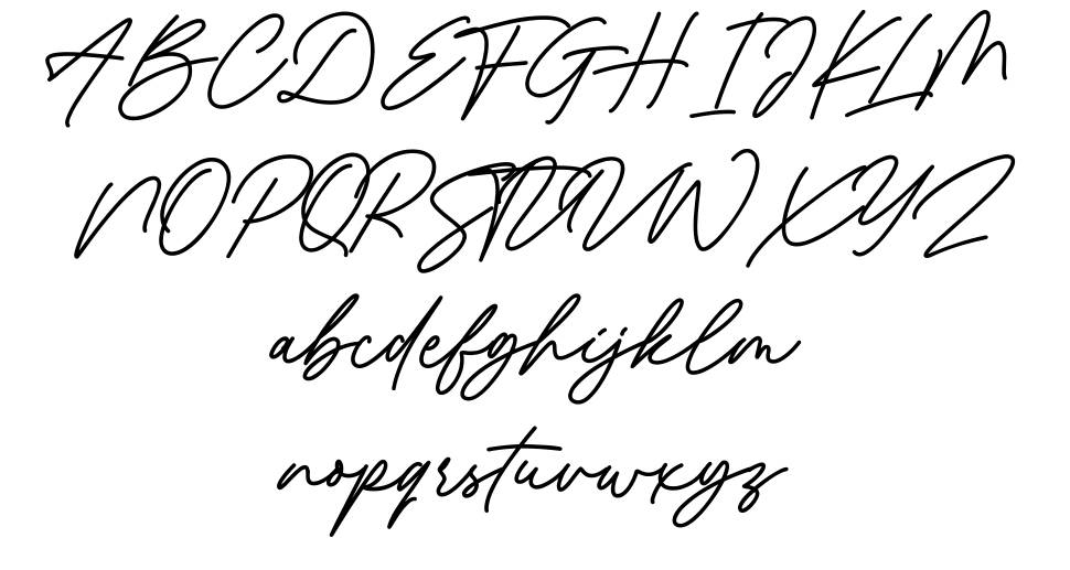 Revisthond Script font specimens