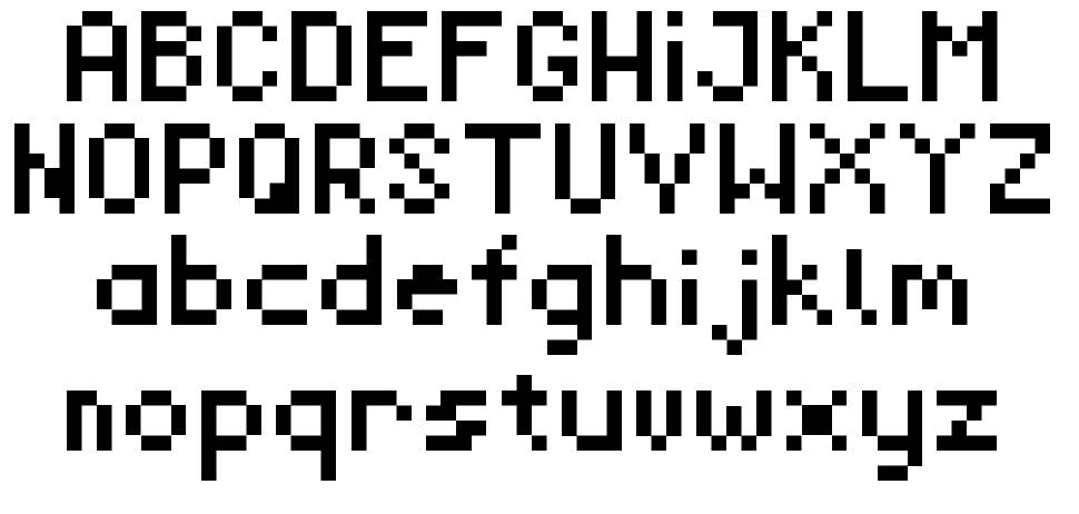 RevMiniPixel フォント 標本