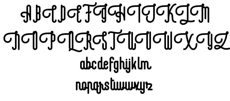 Revolage Script font specimens