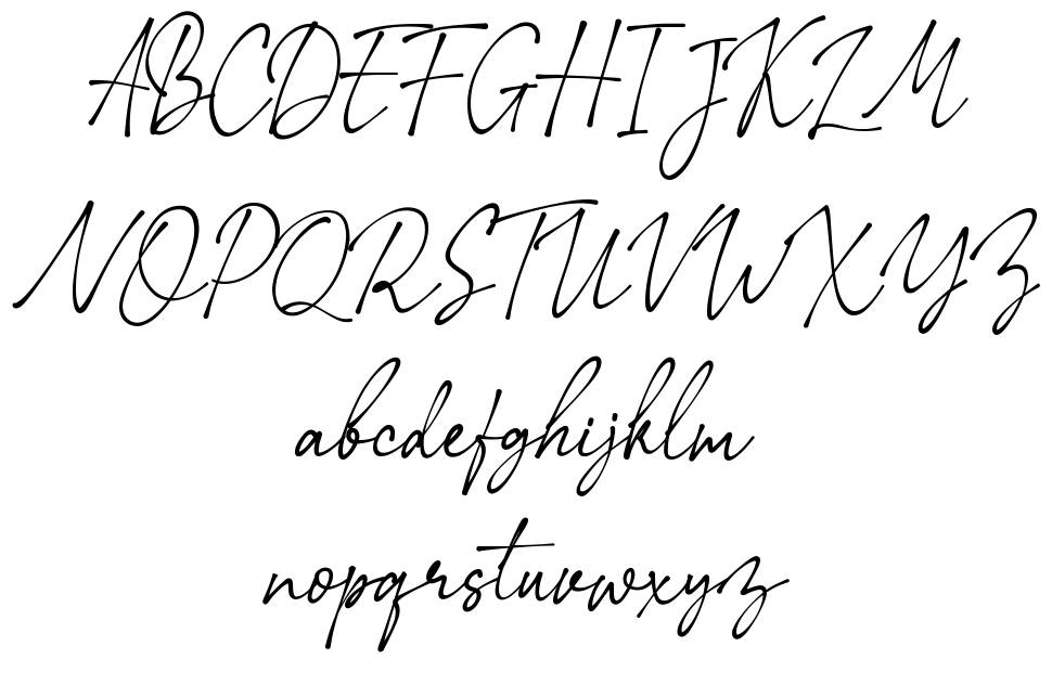 Rextions Script font specimens