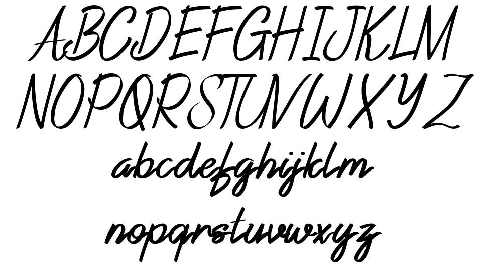 Reyburn Script font Örnekler