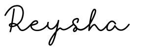Reysha шрифт