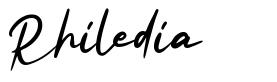 Rhiledia font