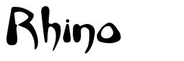 Rhino шрифт