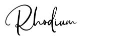 Rhodium font