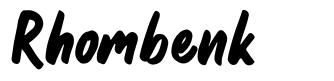 Rhombenk шрифт