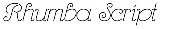 Rhumba Script font