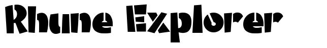 Rhune Explorer 字形