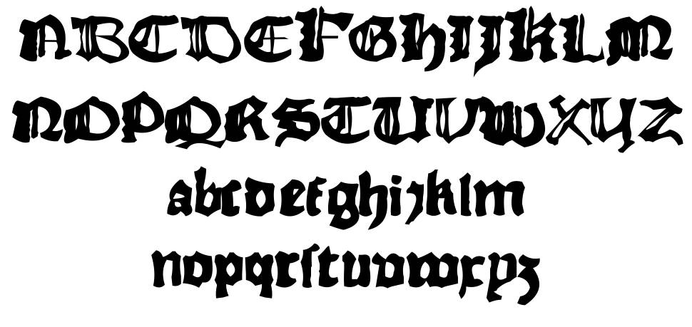 Rhyme Chronicle 1494 písmo Exempláře