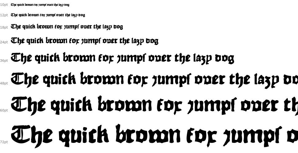 Rhyme Chronicle 1494 písmo Vodopád