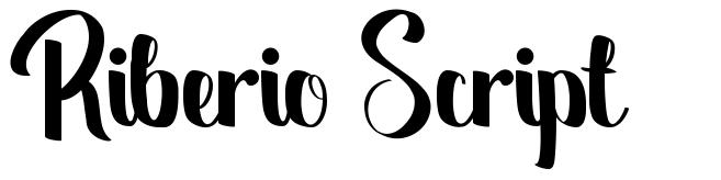Riberio Script font
