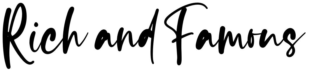 Rich and Famous font