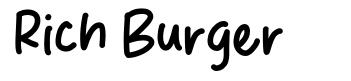Rich Burger 字形