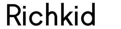 Richkid шрифт