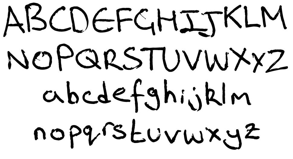 Rich's Riting font specimens