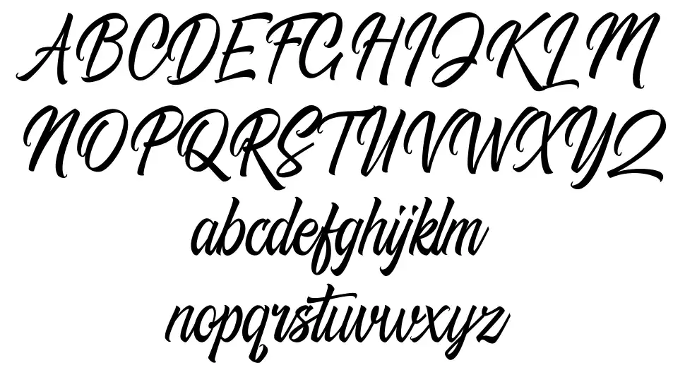 Richtive Scriptfont specimens