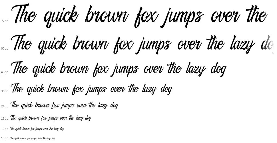 Richtive Scriptfont waterfall