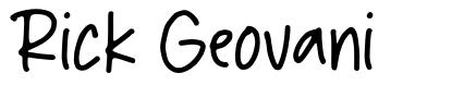Rick Geovani 字形