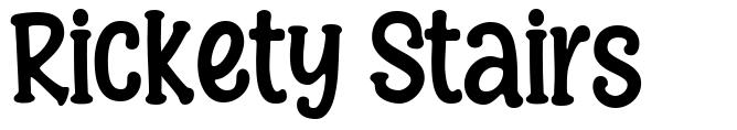Rickety Stairs font